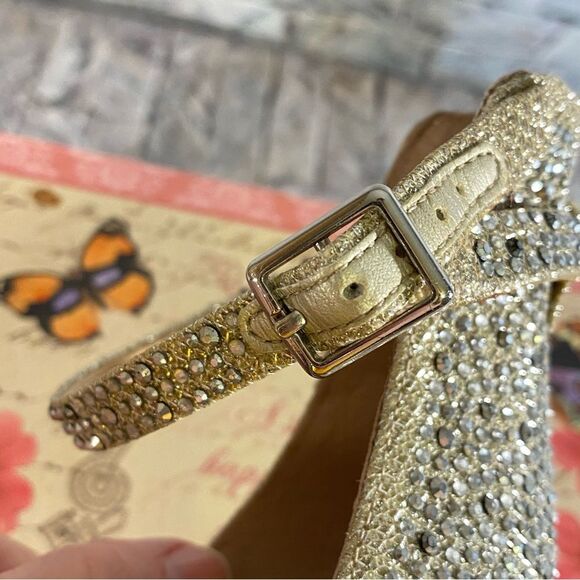 INC International Concepts Sparkly Strappy Stiletto Heels Womens Size 9.5 - Picture 3 of 10